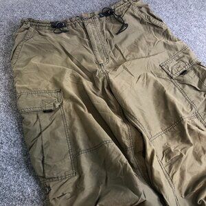 Vintage Y2K Utility OG107 Style Nylon Pants Mens 34x30 Skate Baggy Elastic